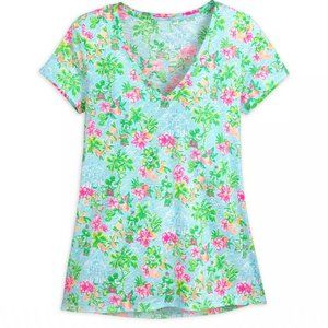 Lilly Pulitzer Disney Mickey and Minnie Mouse Etta V-Neck - XL